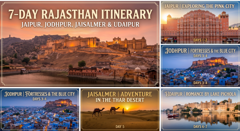 7-Day Rajasthan Itinerary Jaipur, Jodhpur, Jaisalmer & Udaipur